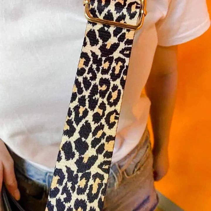 Leopard Print Guitar Strap