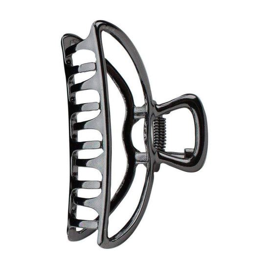 Load image into Gallery viewer, Open Shape Claw Clip - Hematite - HERS
