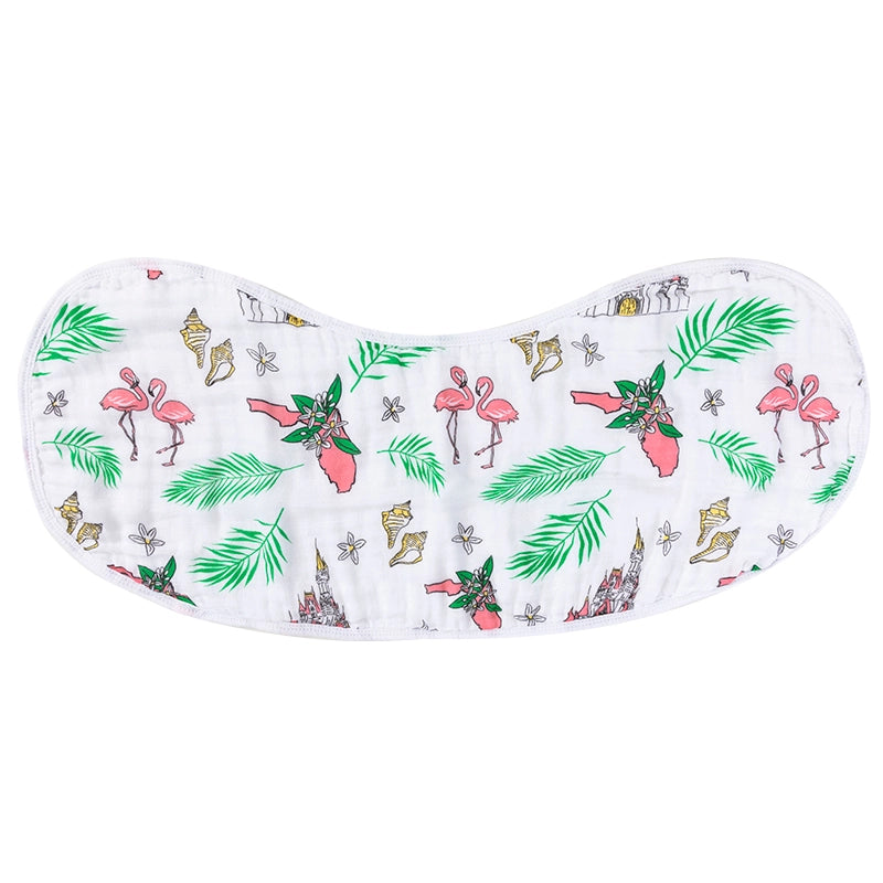 Load image into Gallery viewer, Florida Baby (Floral) Burp/Bib Combo - HERS
